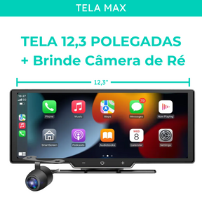 WyzeAuto - Multimídia portátil com Câmera Frontal + BRINDE Câmera de Ré